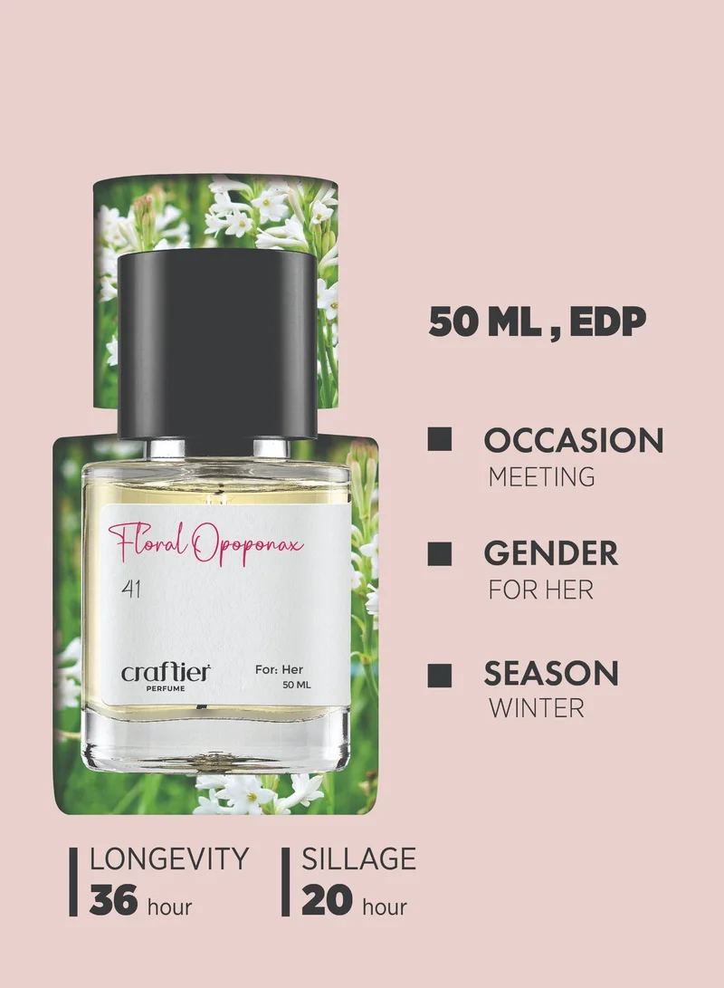 Craftier Perfume Inspired-Coco Modemoiselle FLORAL OPOPONAX - Inspired of-COCO MADEMOISELLE, Eau De Parfum for Women - 50ml, Long Lasting Floral Fragrance Upto 36 Hrs, Travel Size Women's Perfume for Women | Best Price UAE
