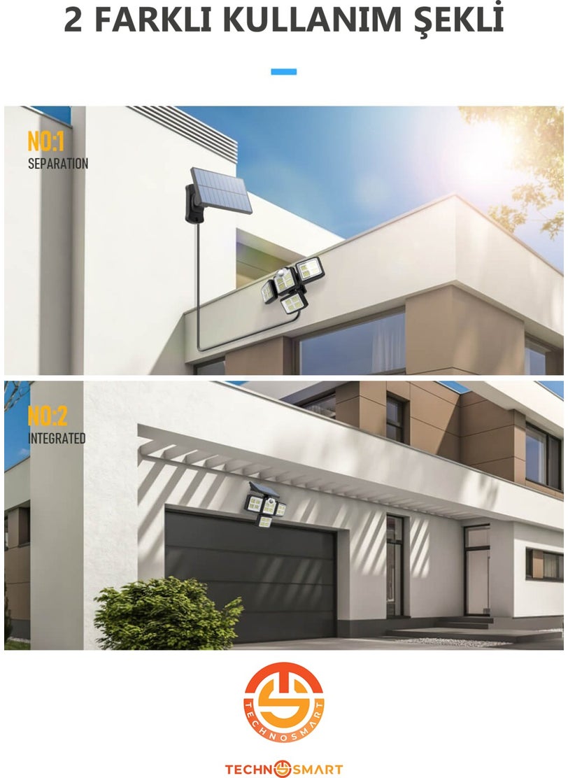 Technosmart Solar Powered 198 LEDs Remote Controlled Motion Sensor Garden Lighting Street Lamp  - Image 5