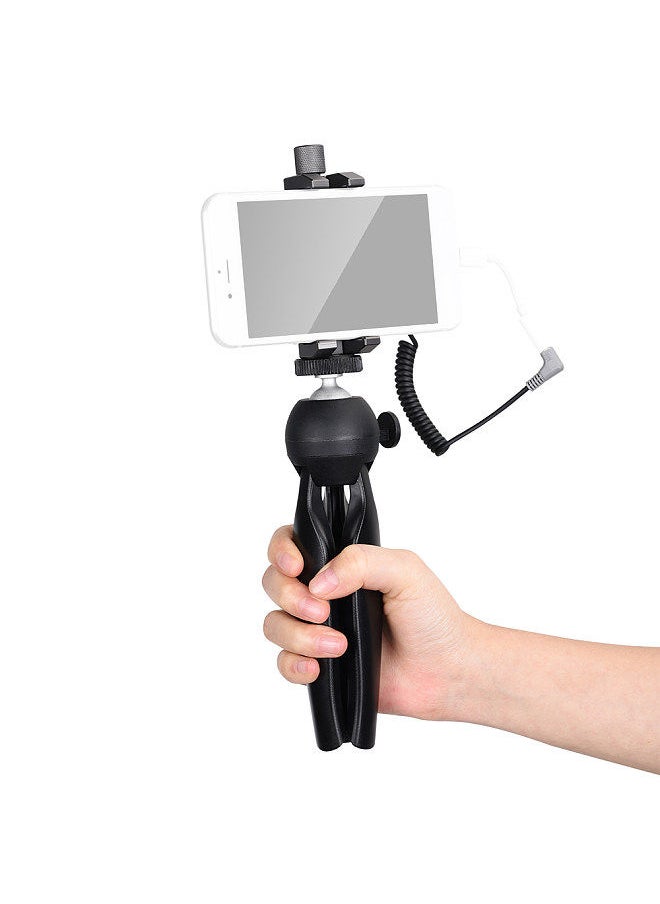 COMICA - COMICA CVM-WS50(C) 6-Channel UHF Wireless Smartphone Lavalier Microphone System with Phone Clamp and Mini Tripod for Mobile Live Video   Vlog Interview Conference - Image 1