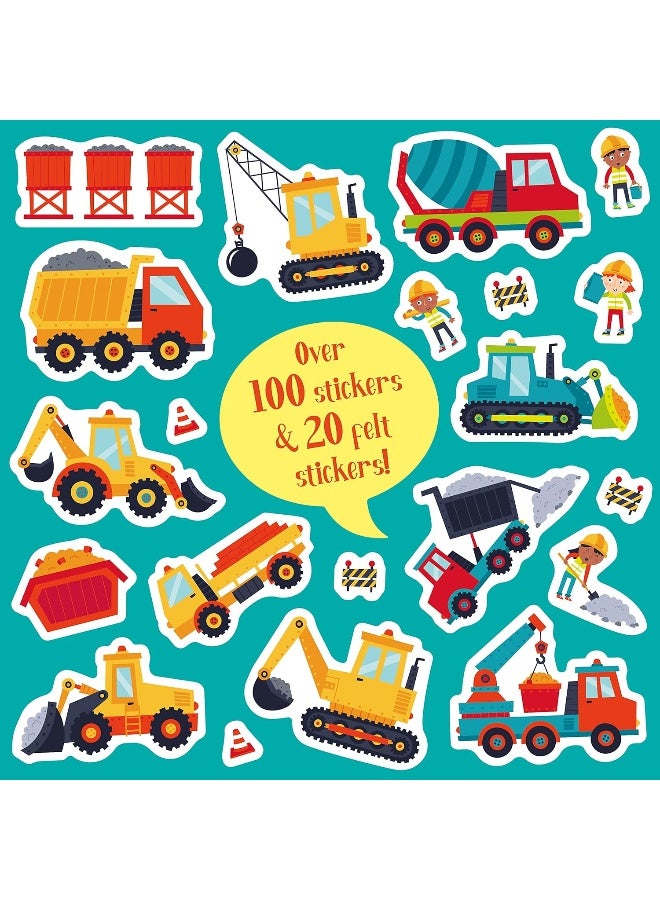 Felt Stickers Diggers Play Scene Book - Image 5