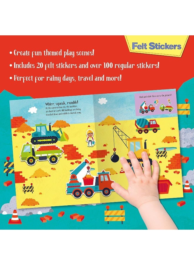 Felt Stickers Diggers Play Scene Book - Image 4
