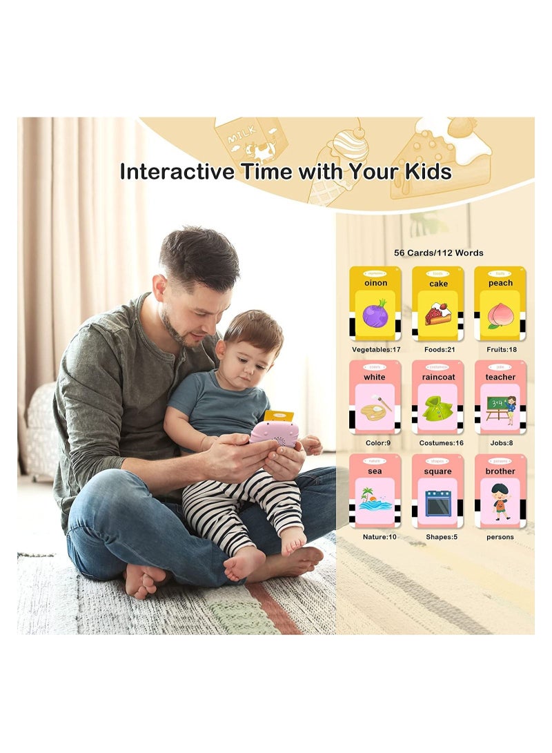 Flash Cards Learning Toys Electronic Educational Toddlers Talking Audible Flash Cards for 1 2 3 4 5 6 Years Old Boys Girls Listen and Learn, Preschool Toys - Image 4