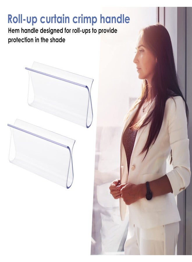 Grevosea 2 Pieces Window Shades for Home, Roller Window Shades Shade Pull Blinds Shades R Type Lifting Clamp Pull Shade Grips for Roller Shades Window Blinds Rolling Curtain Accessories - Image 5