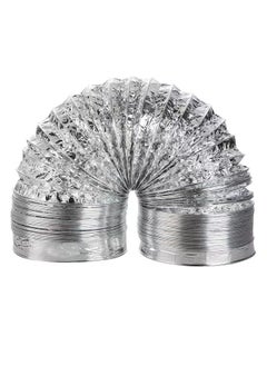 Shams Hobby or chimney expands to 5 meters and 6 inches (15.06 cm) in diameter, made of thermally expandable aluminum for kitchen hood, gas heater and air conditioning + a special thermal paste roll of 23 yards + a hobby hood with a button to control opening and closing  - Image 1