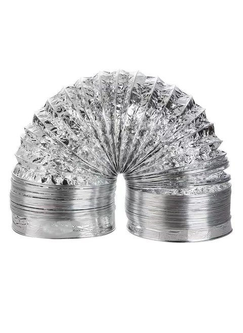 Hobby or chimney expands to 5 meters and 6 inches (15.06 cm) in diameter, made of thermally expandable aluminum for kitchen hood, gas heater and air conditioning + a special thermal paste roll of 23 yards + a hobby hood with a button to control opening and closing