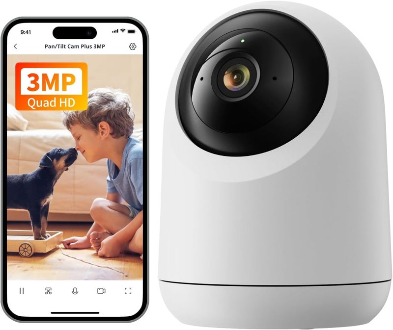 SwitchBot Security Indoor Camera 2K  PanTilt Cam 3MP for Baby Pet Monitor 24G WiFi Plugin Night Vision 2 Way Audio 360 Motion Tracking Privacy Mode Works with Alexa Cloud  SD Storage 256G - Image 1