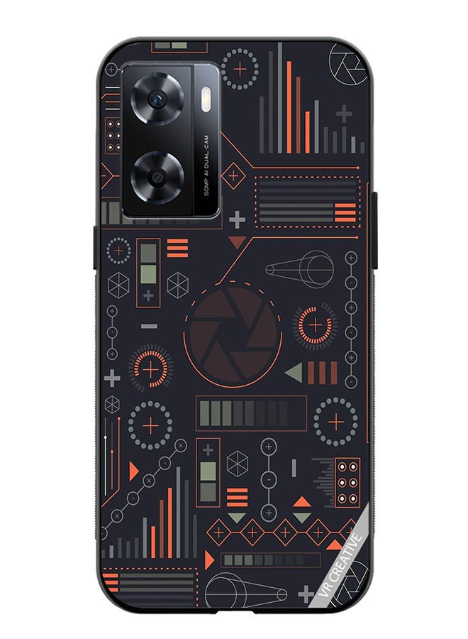 VR CREATIVE Protective Case Cover For OnePlus Nord N20 SE Circuit Design Multicolour - Image 1