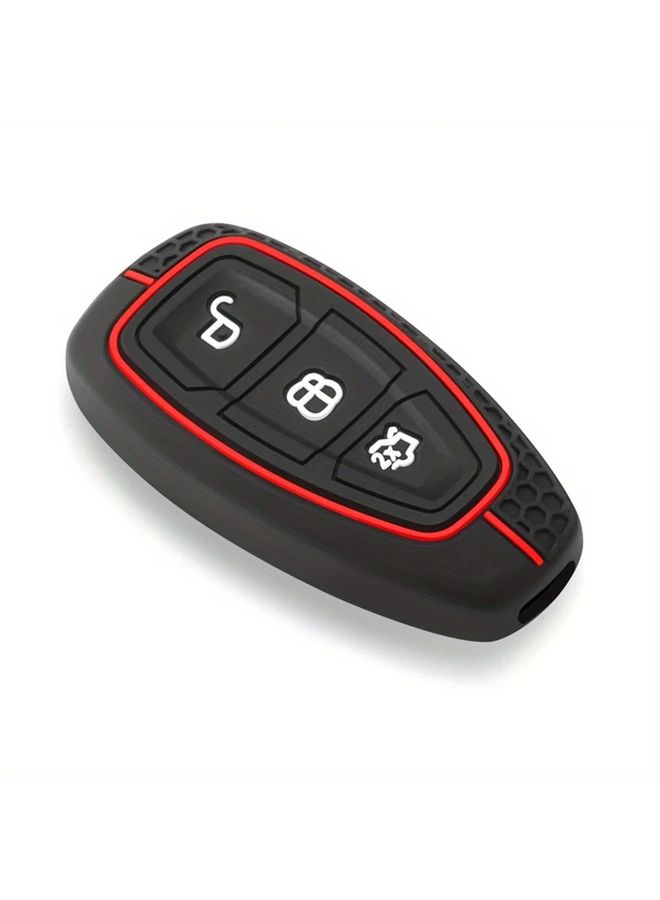 Black Silicone Key Fob Cover for Ford Kuga Focus Fiesta Mondeo C Max Galaxy Transit - Image 4