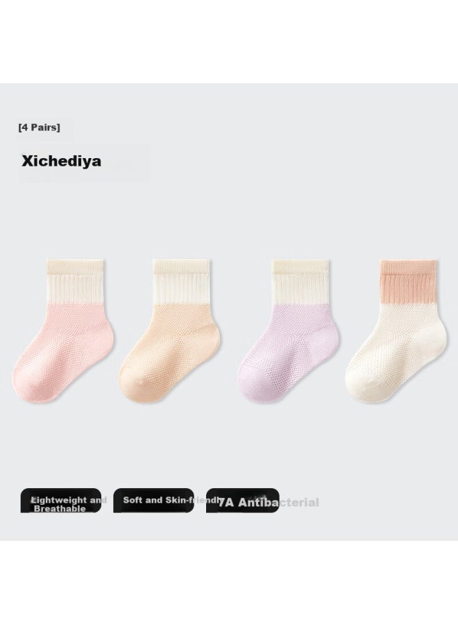 Beptides Beipes Baby Socks Baby Spring And Summer Thin Newborn Boys And Girls Children's Anti-skid Cotton Socks Xiche 3-5 Years Old - Image 1