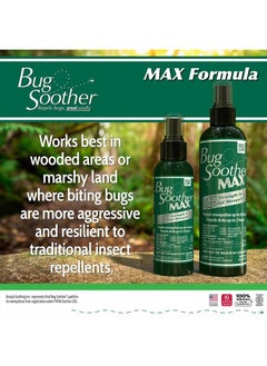 Bug Soother MAX - Extra Strength Natural Gnat, Tick, and Mosquito Repellent, 2 Pack 8 fl oz w/Free 1 oz. DEET-Free Bug Spray Deterrent - Safe for Adults & Environment - Made in USA  - Image 5