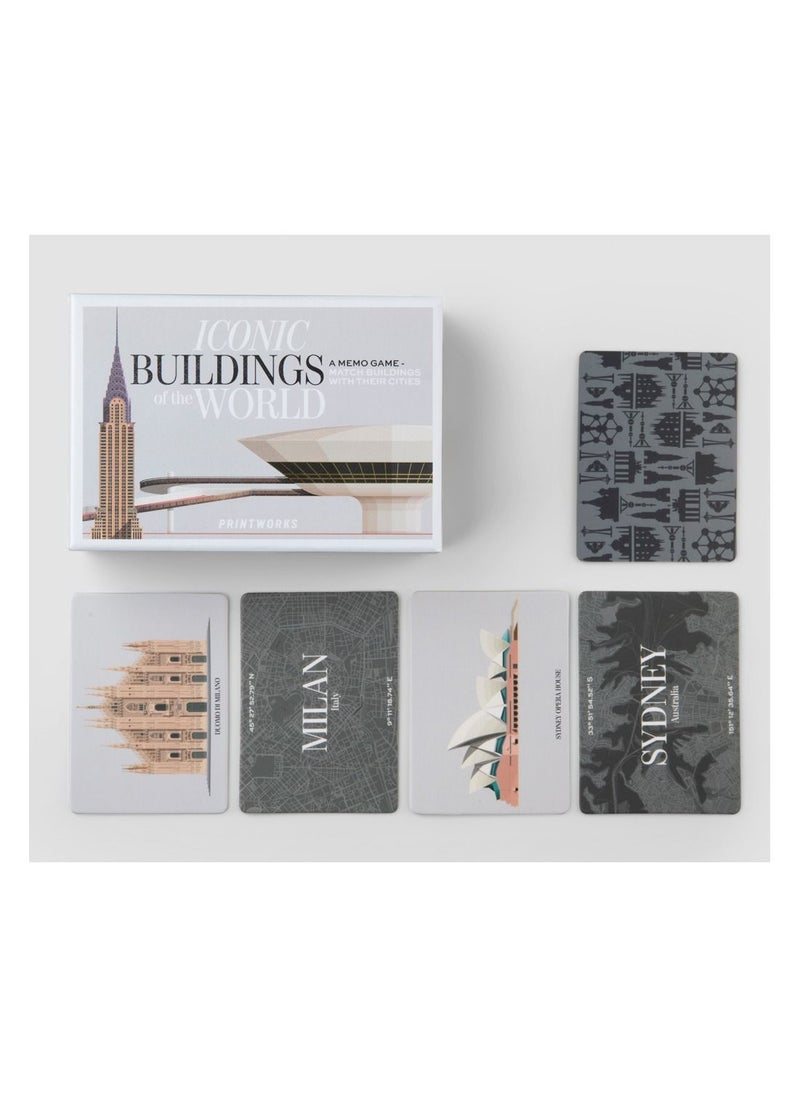 PrintWorks - Memory Game Famous Building Edition by PrintWorks - Image 1