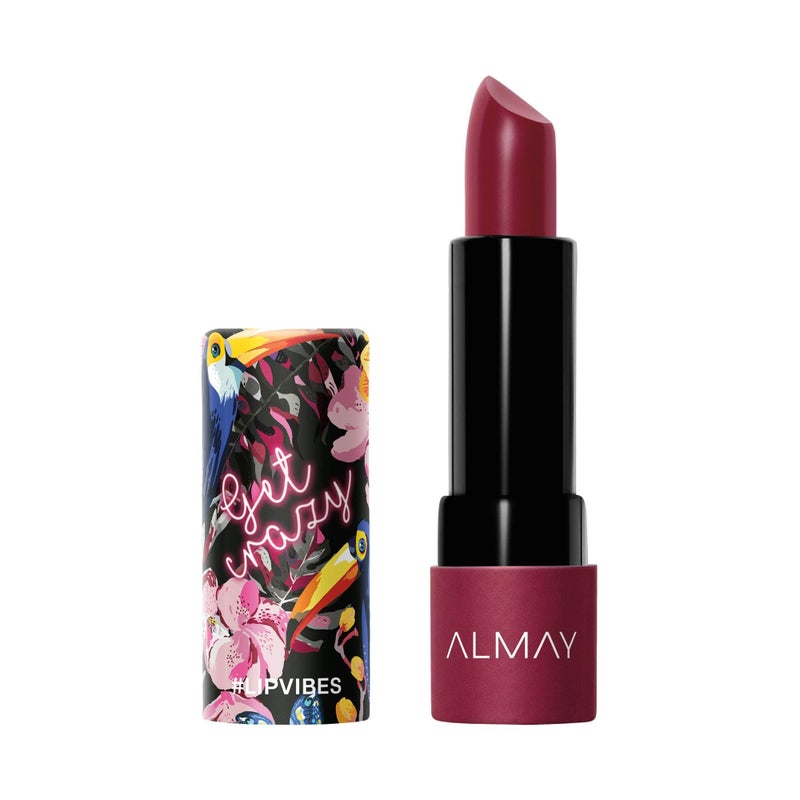 Almay Lipstick with Vitamin E Oil & Shea Butter, Matte Finish, Hypoallergenic, Get Crazy, 0.14 Oz - Image 1