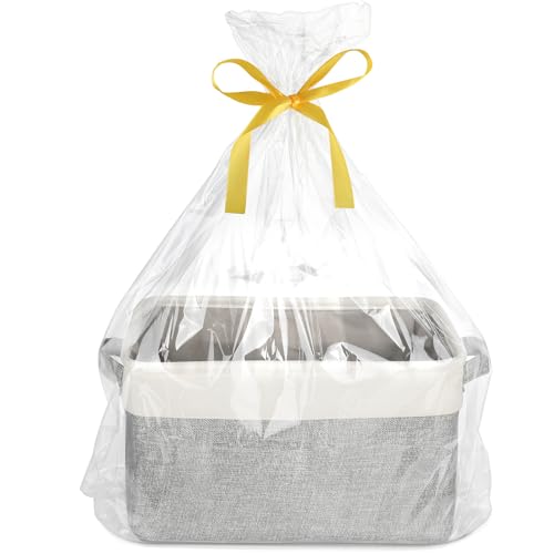 Lukeline Storage Baskets with Gift Bags and Ribbons 155X 116 X 94 Storage Basket Gifts Empty for Nursery Living Room Shelves Shower Gift Decorative Baskets for Organizing Style 1 - Image 1