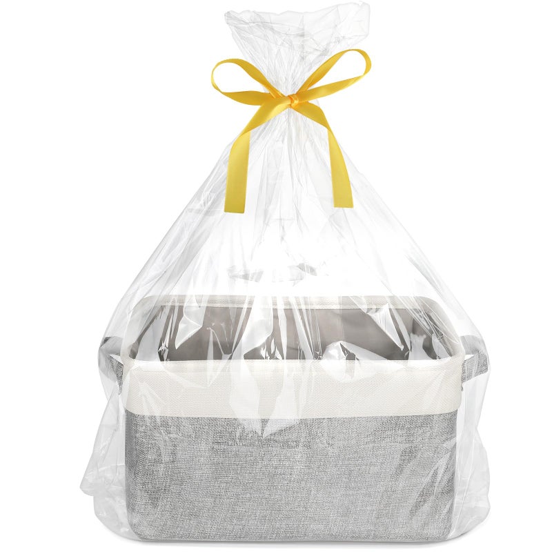Lukeline Storage Baskets with Gift Bags and Ribbons 155X 116 X 94 Storage Basket Gifts Empty for Nursery Living Room Shelves Shower Gift Decorative Baskets for Organizing Style 1 - Image 2