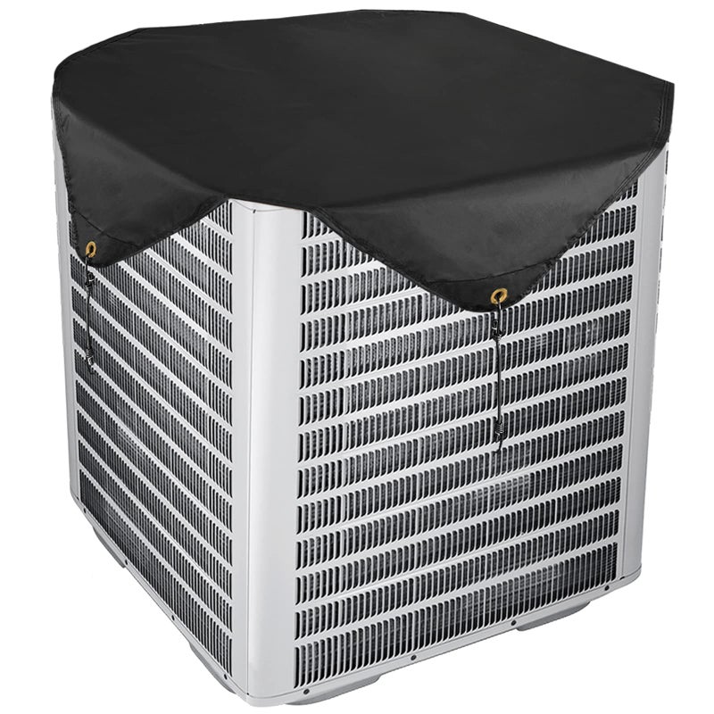 Pusonor Air Conditioner Covers for Outside Units Central AC Cover for Outdoor Unit Heavy Duty WaterResistant Top Cover 32 x 32 Inch Black - Image 2