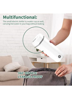 Garlo Portable Electric Kettle for Travel, Travel Kettle Electric Small Stainless Steel, Portable Fast Water Boiler Automatic Shut-Off 350ML Mini Cup.  - Image 3