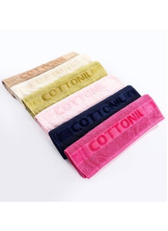 COTTONIL Pack Of 6 Cotton Bath Towels Size 100x50 Cm  - Image 1