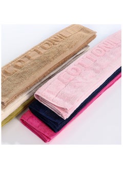 COTTONIL Pack Of 6 Cotton Bath Towels Size 100x50 Cm  - Image 3