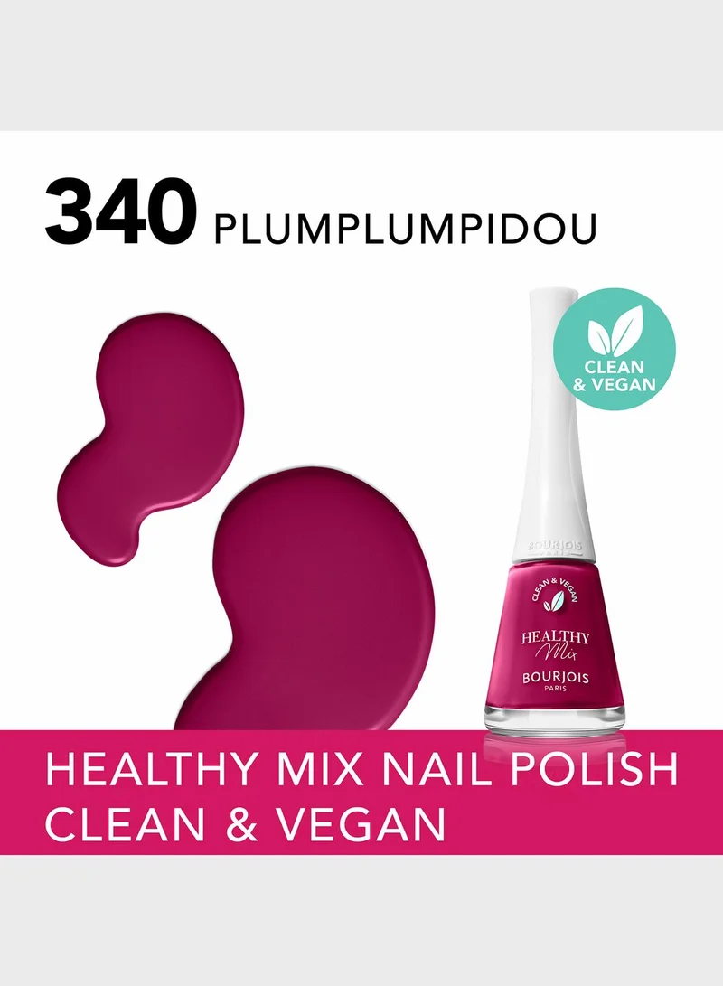 BOURJOIS PARIS Healthy Mix Vegan Nail Polish – 340 – Plumplumpidou, 9ml