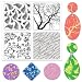 CHGCRAFT Fern Branches Leaves Polymer Clay Texture Sheets Plants Clay Modeling Pattern Pad for DIY Jewelry Making Craftwork and Earrings Tools 55x55 Inch - Image 2