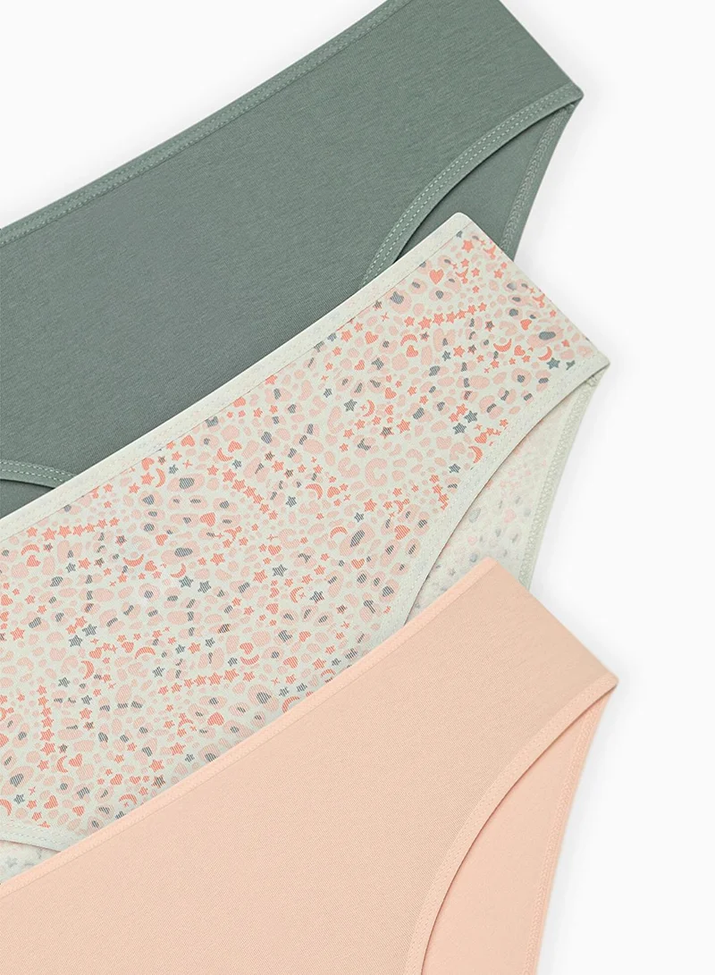 Penti Mix Penti Mix Leo Stars Cover Slip - Pack of 3 briefs for Women | Best Price UAE