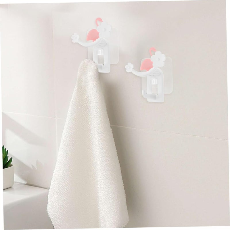 UPKOCH Bathroom Hooks for Towels Self-Adhesive Hook No Drilling Needed Decorative Door Hanger Heavy Duty - Image 5
