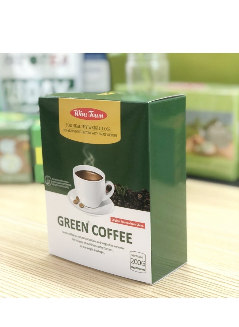 Wins Town L-carnitine slimming coffee, green coffee for weight loss, one cup before exercise, one cup before meals  - Image 2
