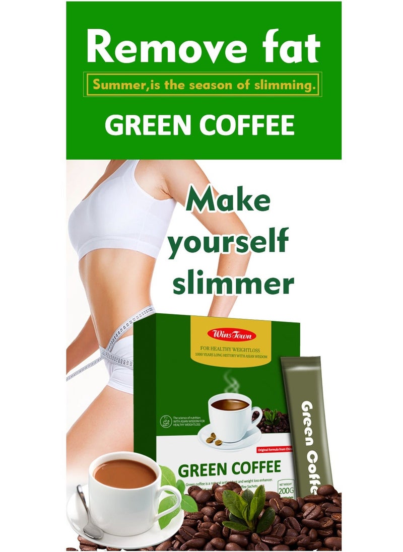 Wins Town L-carnitine slimming coffee, green coffee for weight loss, one cup before exercise, one cup before meals  - Image 3