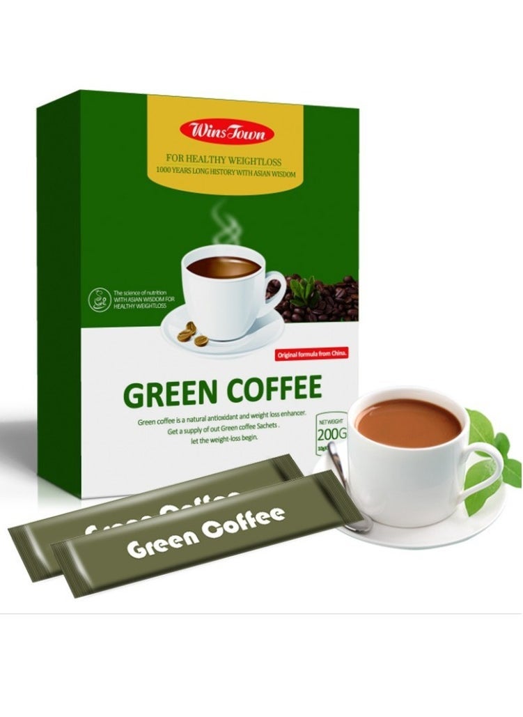 Wins Town L-carnitine slimming coffee, green coffee for weight loss, one cup before exercise, one cup before meals  - Image 1