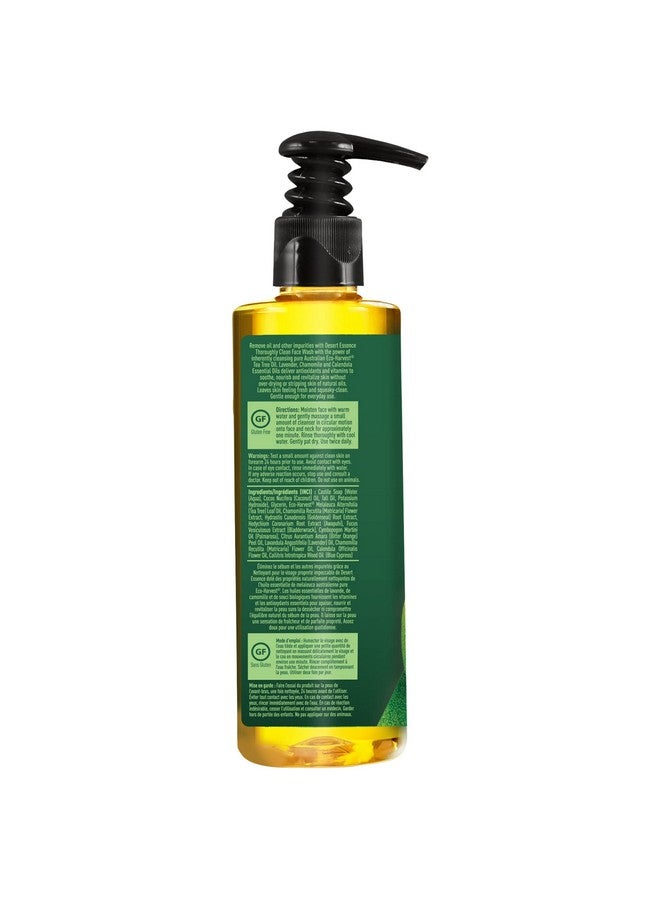Desert Essence Thoroughly Clean Face Wash - Original - 8.5 Fl Oz - Tea Tree Oil - For Soft Radiant Skin - Gentle Cleanser - Extracts Of Goldenseal, Awapuhi, & Chamomile Essential Oils - Image 3