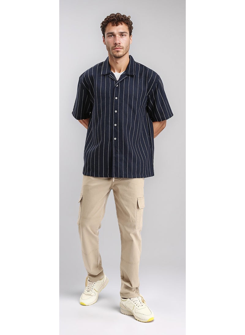 RAVIN Stone Utility Drawstring Cargo Trousers - Image 4