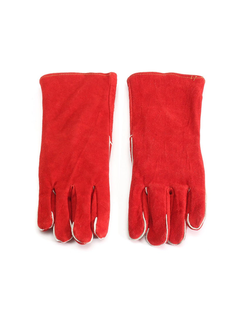 GGOOT Woodburner Gloves Long Lined Welders Gauntlets Fire High Temperature Stove Protection Welding Gloves  - Image 3