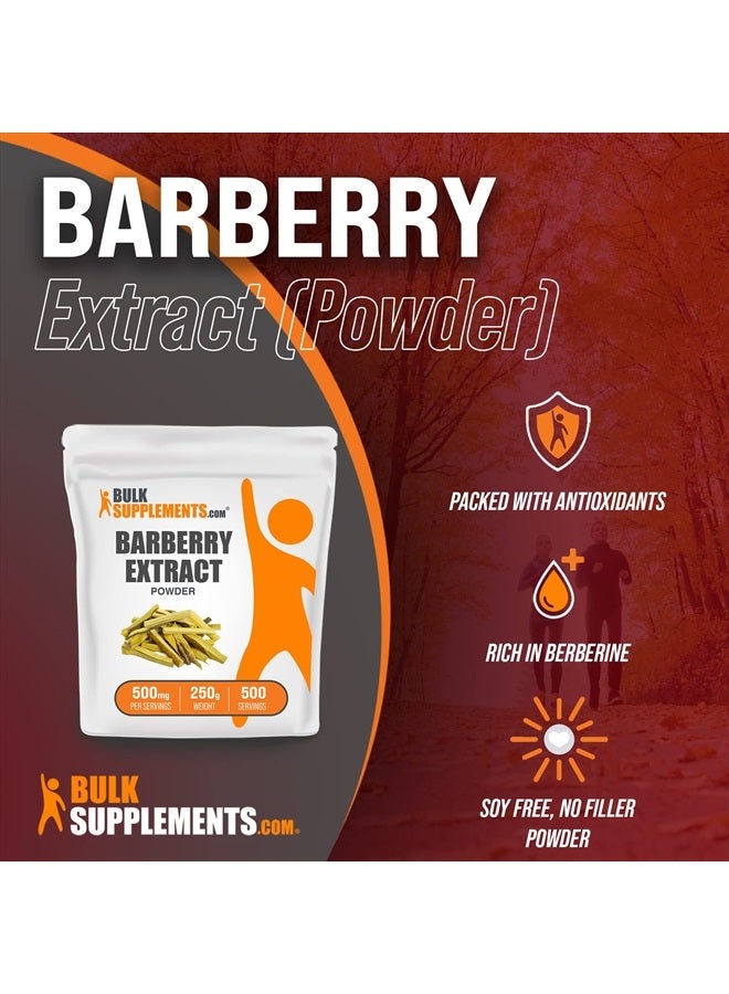 BULKSUPPLEMENTS.COM Barberry Extract Powder - Berberine Supplement, from Barberry Root & Bark - Soy Free - 500mg per Serving, 500 Servings (250 Grams - 8.8 oz) - Image 3