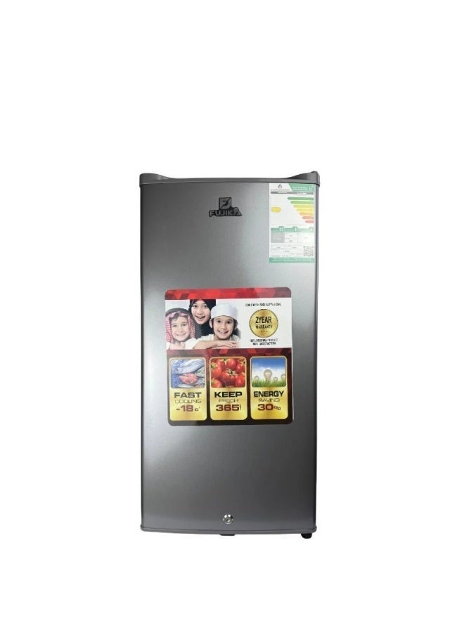 FUJIKA Single Door Refrigerator - 2.6 Cubic Feet - 73 Liters - Silver - FJK-300R - Image 2