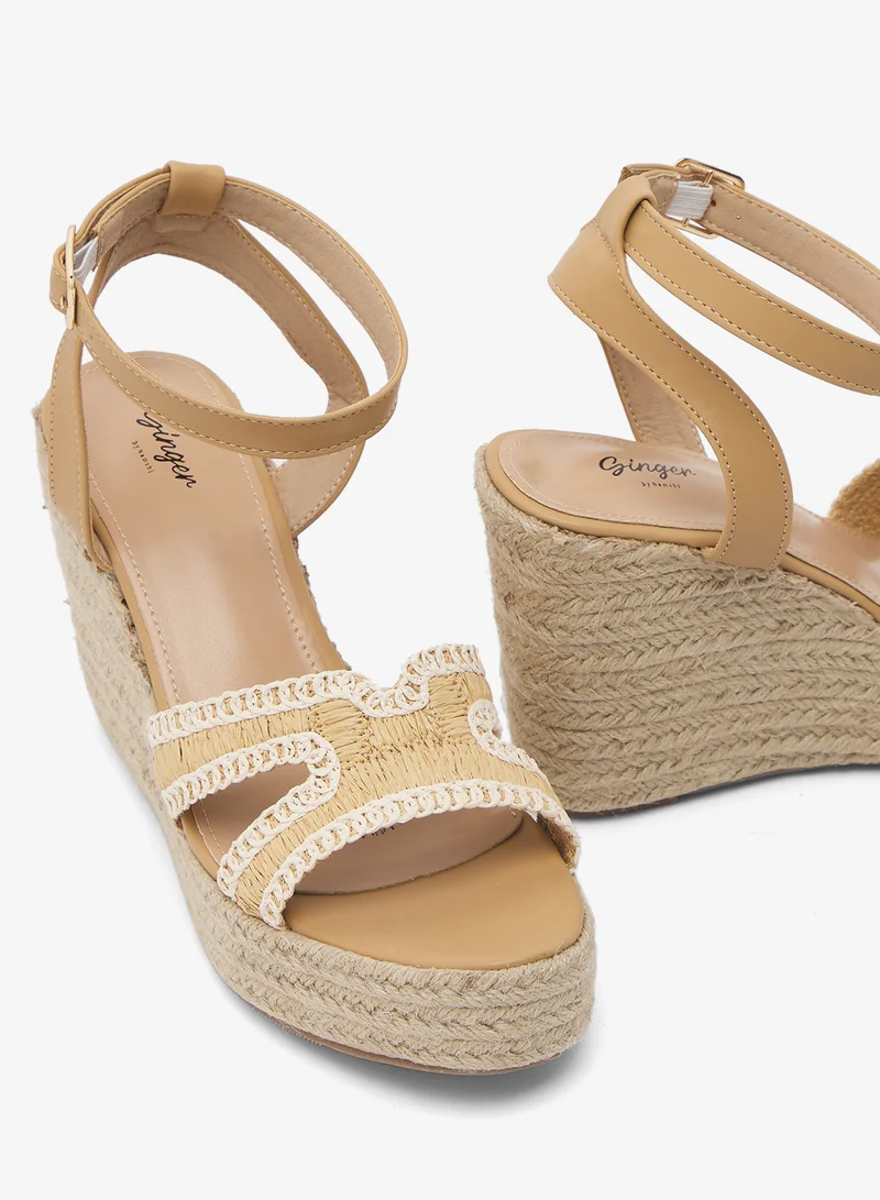 Ginger Ankle Strap Wedge Sandals