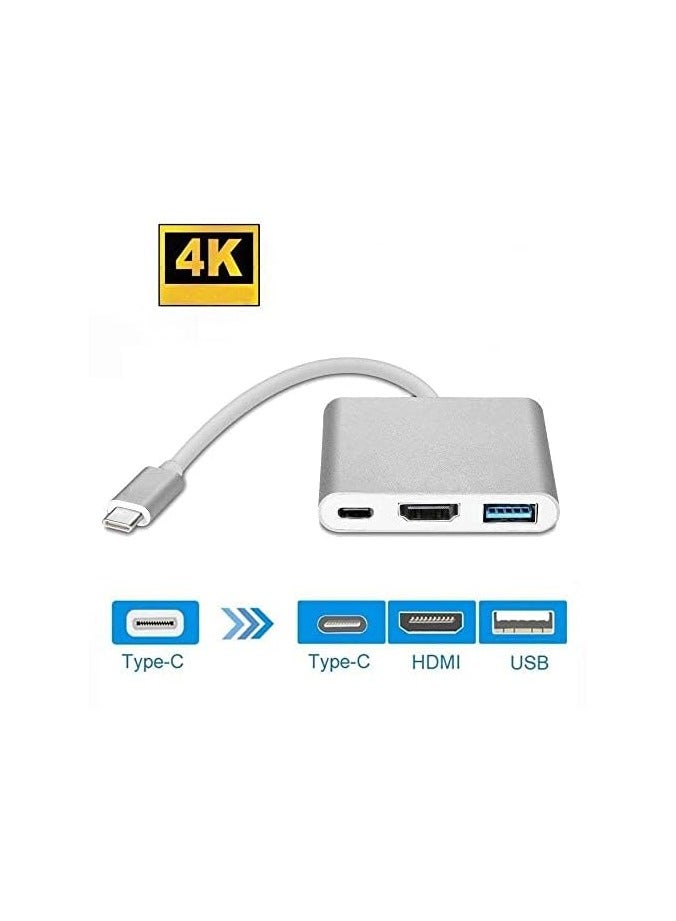 Zaboon كابل محول من C إلى HDMI 4K من النوع C USB 3.0 لجهاز Macbook ChromeBook Samsung S8 5Gbps - Image 2