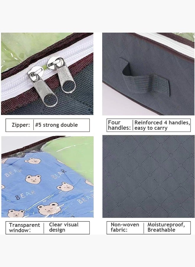 Clothes Organizer Under Bed Storage Organizer for Clothes Jeans Toys Shoes Washable Storage Boxes Cube Storage Bin for Home Bedroom Office 100*50*15cm - Image 5