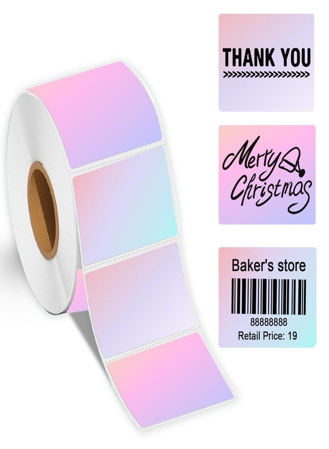 Wonlabel 1 pc 1.57''×1.18'' Round Thermal Labels, Thermal Sticker Labels for Business and Home, Thermal Printer Labels for DIY Logo Design, Thanks Card, 230 40mm x 30mm,Dreamy Purple - Image 1