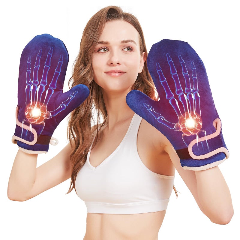 CAMECO CAMECO Heating Pad for Hands Fingers Wrists 86 158 Heated Arthritis Gloves for Women Men Pain Relief 30s Fast Heating Electric Hand Warmers Mittens for Carpal Tunnel Auto Shut Off 