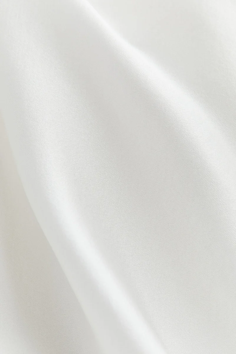 H&M Silk-blend satin strappy top