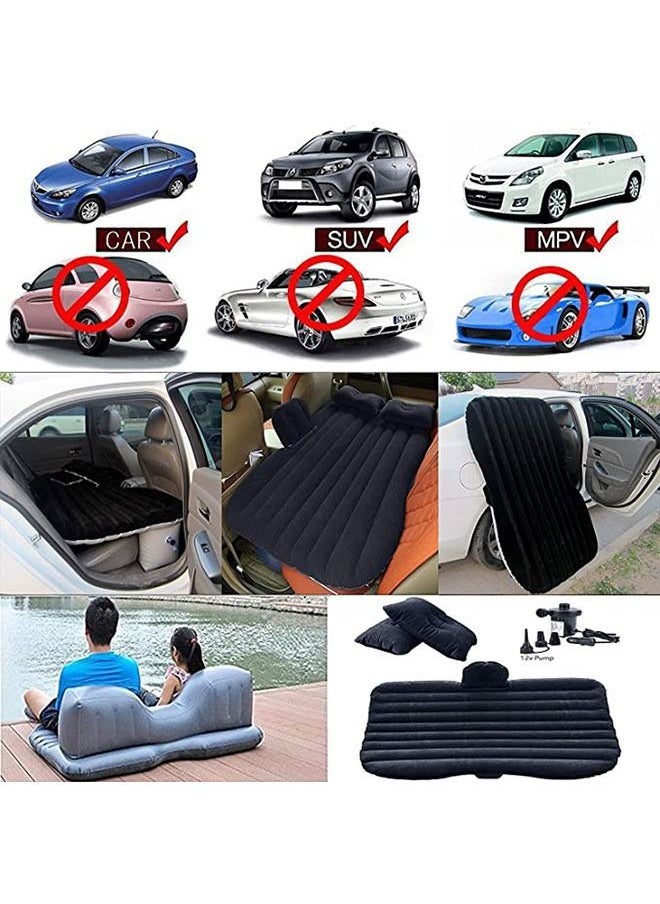 Generic - Air Mattress Car Inflatable Bed with Pump for Travel Camping Vacation Back Seat Blow-Up Sleeping Pad - Image 1