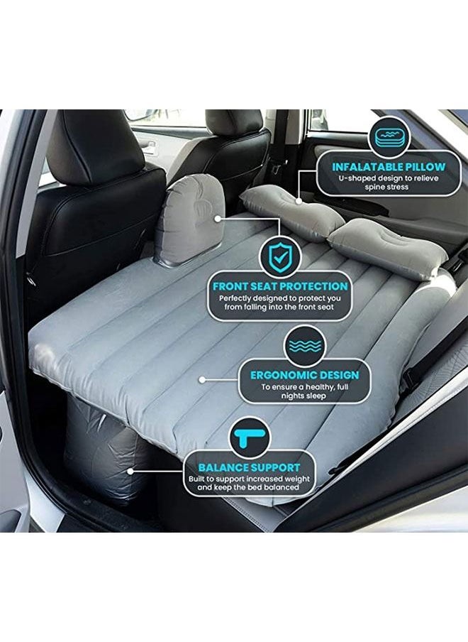 Generic - Air Mattress Car Inflatable Bed with Pump for Travel Camping Vacation Back Seat Blow-Up Sleeping Pad - Image 1
