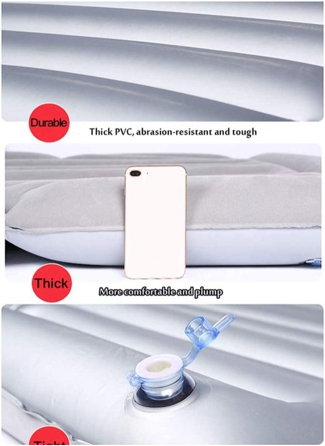 Generic - Air Mattress Car Inflatable Bed with Pump for Travel Camping Vacation Back Seat Blow-Up Sleeping Pad - Image 1