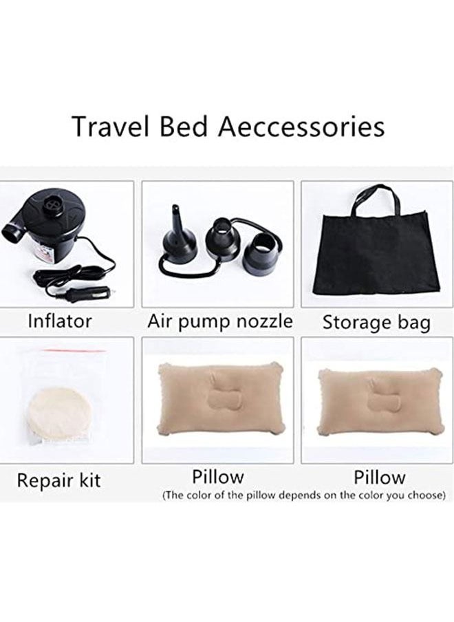 Generic - Air Mattress Car Inflatable Bed with Pump for Travel Camping Vacation Back Seat Blow-Up Sleeping Pad - Image 1