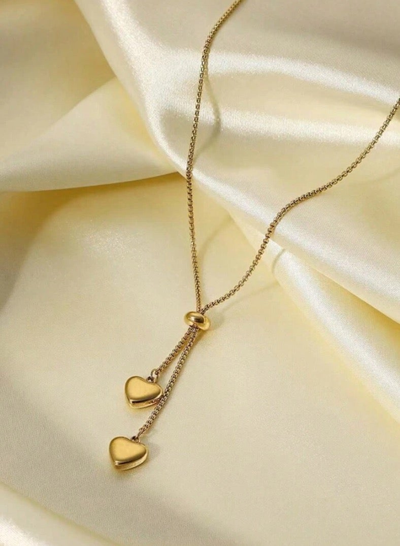 Casual collection Elegant & High Quality Stainless Steel Gold Plated Long Necklace For Women - Image 5