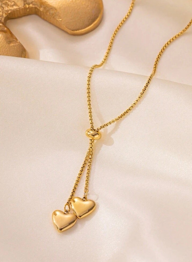 Casual collection Elegant & High Quality Stainless Steel Gold Plated Long Necklace For Women - Image 4