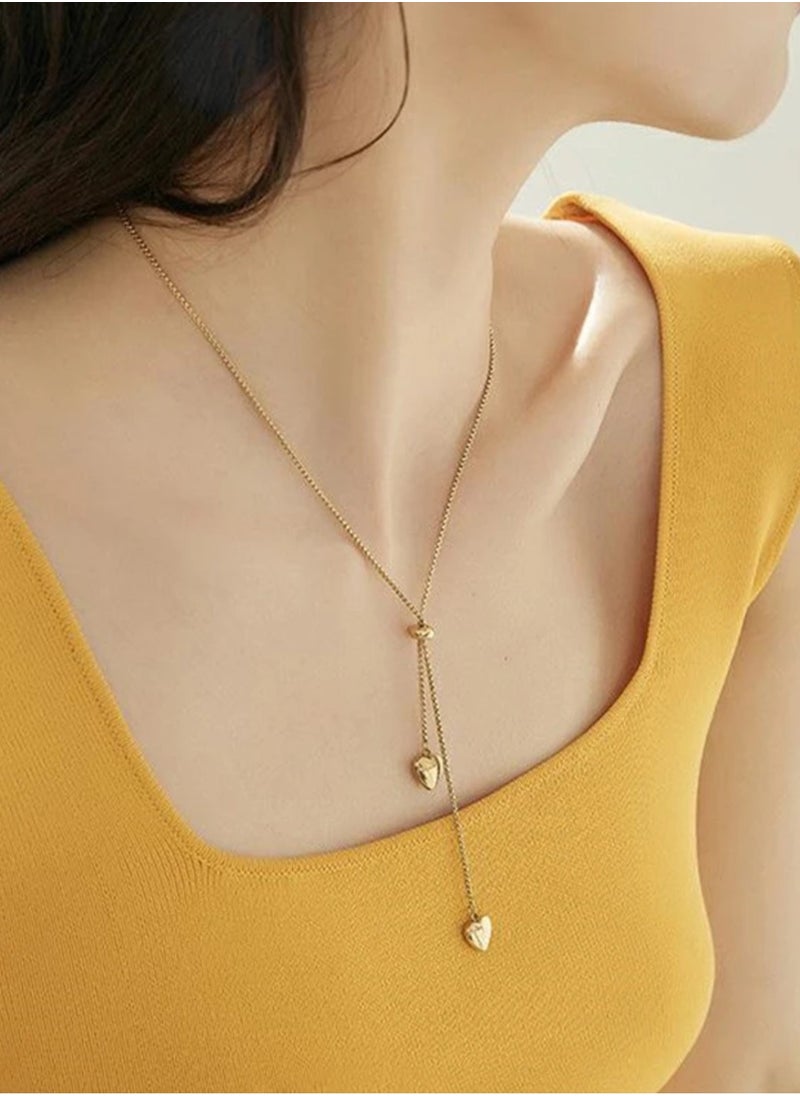 NEW STYLE - Elegant 18k Gold Plated Stainless Steel Necklace For Women - Image 1