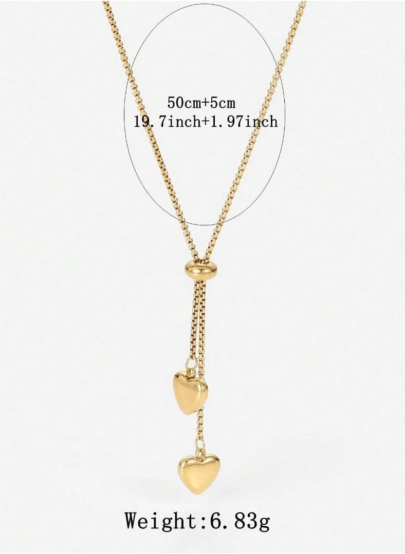 NEW STYLE - Elegant 18k Gold Plated Stainless Steel Necklace For Women - Image 1