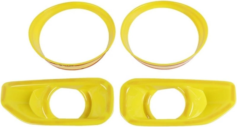 Yurefax Car Headlight Decoration Ring and Fog Lamp Cover for Jeep Wrangler JL - Image 1