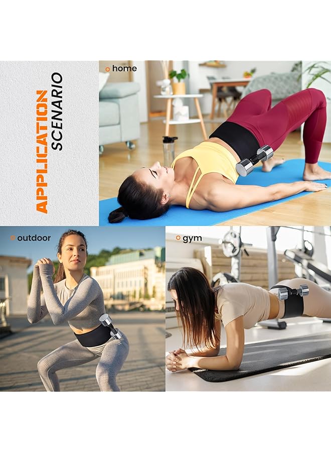 NALACAL Hip Thrust Belt for Booty Lifting Easy to Use Adjustable Belt with Slip Resistant Padding for Gym Home Workouts Compatible with Dumbbells Kettlebells and Plates  - Image 3
